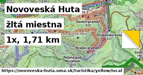 Novoveská Huta Turistické trasy žltá miestna