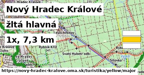 Nový Hradec Králové Turistické trasy žltá hlavná