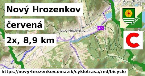 Nový Hrozenkov Cyklotrasy červená bicycle