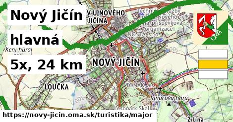 Nový Jičín Turistické trasy hlavná 