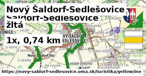 Nový Šaldorf-Sedlešovice Turistické trasy žltá iná