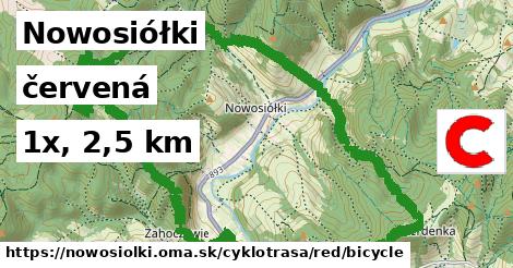 Nowosiółki Cyklotrasy červená bicycle