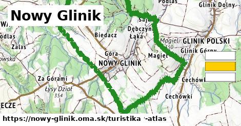 Nowy Glinik Turistické trasy  