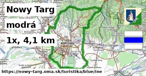 Nowy Targ Turistické trasy modrá iná