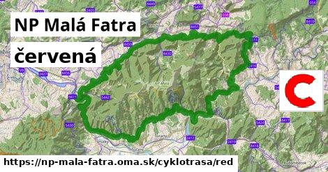 NP Malá Fatra Cyklotrasy červená 