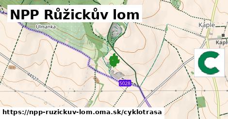 NPP Růžickův lom Cyklotrasy  