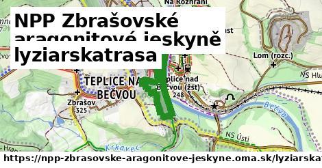 NPP Zbrašovské aragonitové jeskyně Lyžiarske trasy  