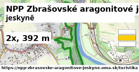 NPP Zbrašovské aragonitové jeskyně Turistické trasy  