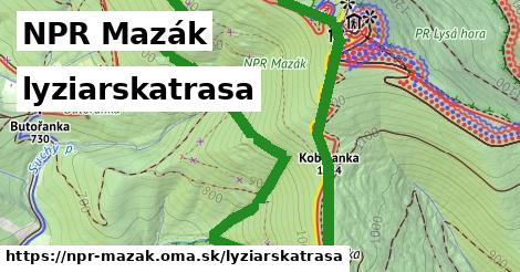 NPR Mazák Lyžiarske trasy  