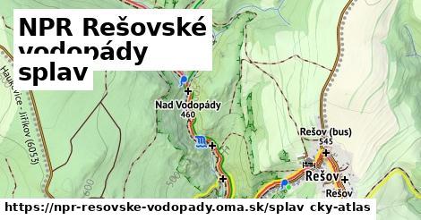 NPR Rešovské vodopády Splav  