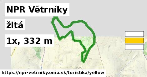 NPR Větrníky Turistické trasy žltá 