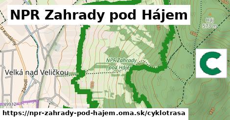NPR Zahrady pod Hájem Cyklotrasy  
