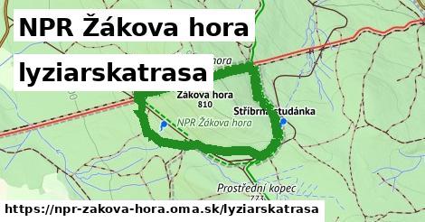 NPR Žákova hora Lyžiarske trasy  