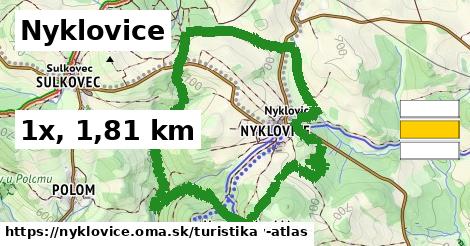 Nyklovice Turistické trasy  