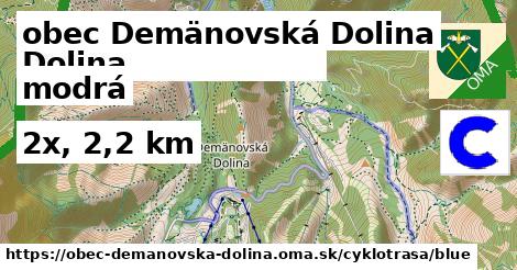 obec Demänovská Dolina Cyklotrasy modrá 