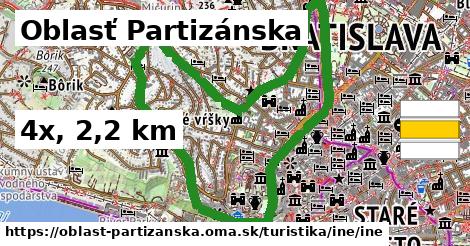 Oblasť Partizánska Turistické trasy iná iná