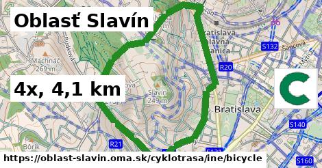 Oblasť Slavín Cyklotrasy iná bicycle