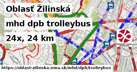 Oblasť Žilinská Doprava dpb trolleybus