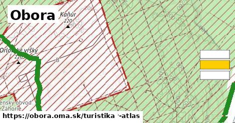 Obora Turistické trasy  