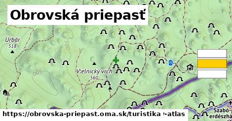 Obrovská priepasť Turistické trasy  