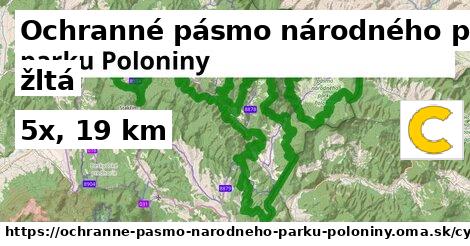 Ochranné pásmo národného parku Poloniny Cyklotrasy žltá 
