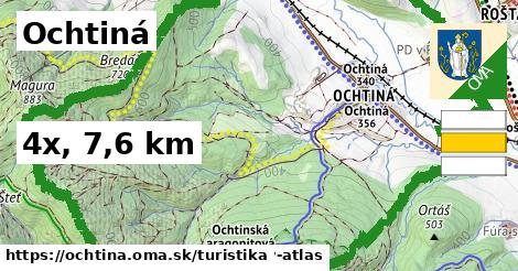 Ochtiná Turistické trasy  