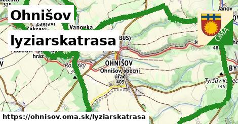 Ohnišov Lyžiarske trasy  