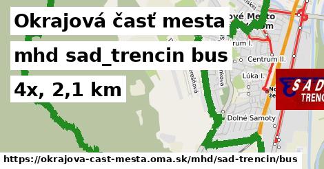 Okrajová časť mesta Doprava sad-trencin bus