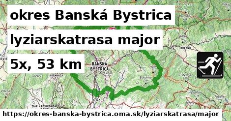 okres Banská Bystrica Lyžiarske trasy hlavná 