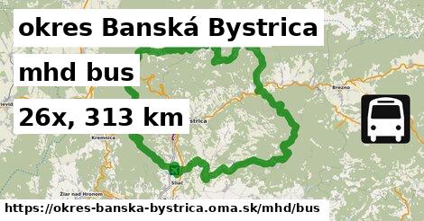 okres Banská Bystrica Doprava bus 