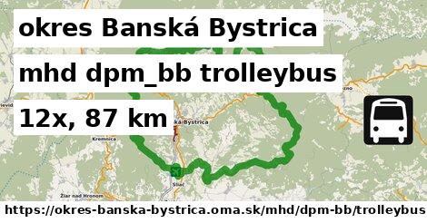 okres Banská Bystrica Doprava dpm-bb trolleybus