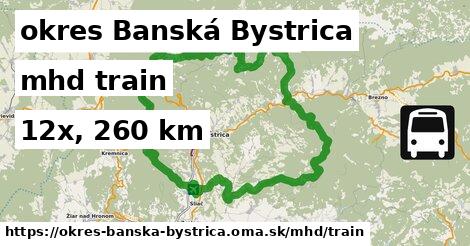 okres Banská Bystrica Doprava train 