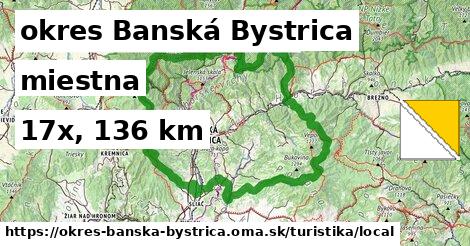 okres Banská Bystrica Turistické trasy miestna 