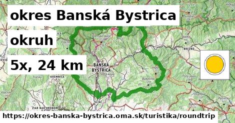 okres Banská Bystrica Turistické trasy okruh 