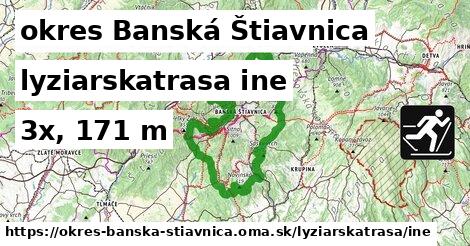 okres Banská Štiavnica Lyžiarske trasy iná 