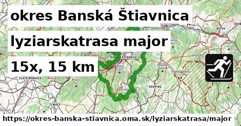 okres Banská Štiavnica Lyžiarske trasy hlavná 