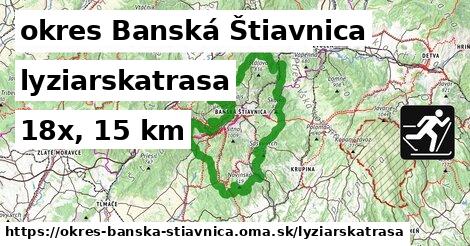 okres Banská Štiavnica Lyžiarske trasy  
