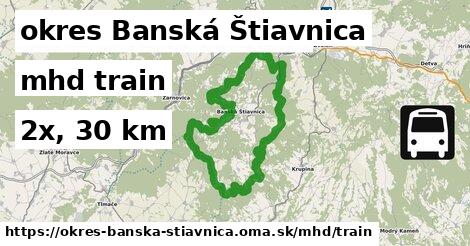okres Banská Štiavnica Doprava train 