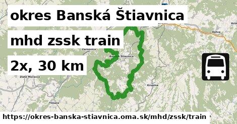 okres Banská Štiavnica Doprava zssk train