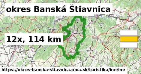 okres Banská Štiavnica Turistické trasy iná iná