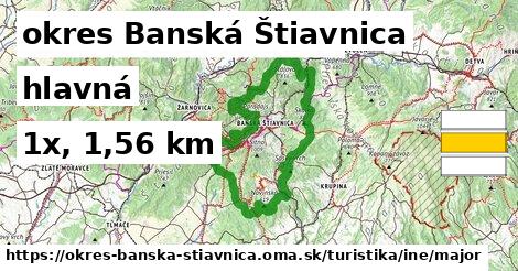 okres Banská Štiavnica Turistické trasy iná hlavná