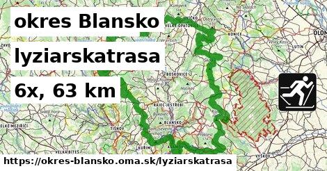 okres Blansko Lyžiarske trasy  