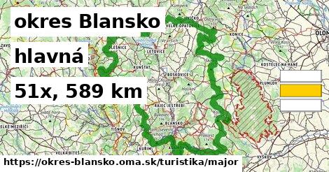 okres Blansko Turistické trasy hlavná 