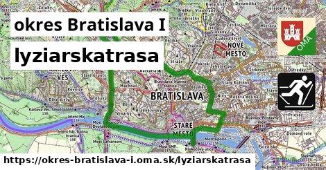 okres Bratislava I Lyžiarske trasy  
