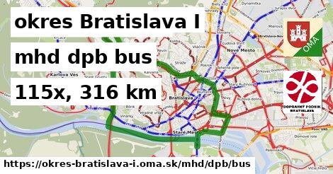 okres Bratislava I Doprava dpb bus