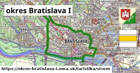okres Bratislava I Turistické trasy strom 