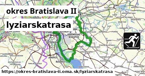 okres Bratislava II Lyžiarske trasy  