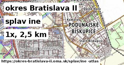 okres Bratislava II Splav iná 