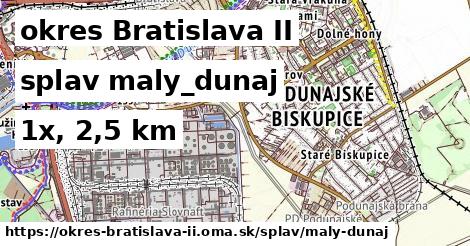 okres Bratislava II Splav maly-dunaj 