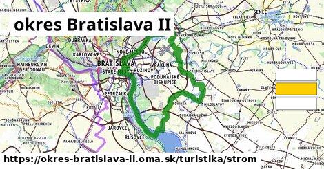 okres Bratislava II Turistické trasy strom 